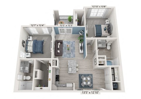 The Boro Floor Plan at 198 Milltown